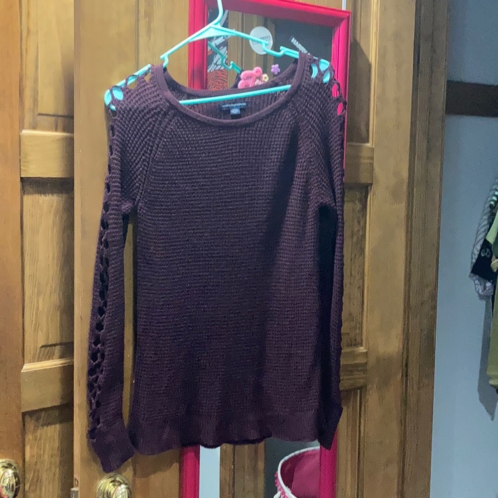Burgundy sweater
